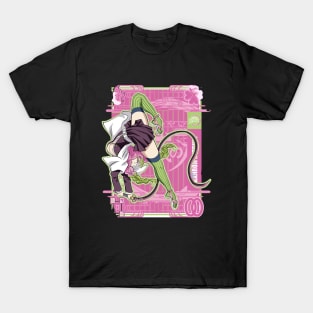 Elegant Blade of Love | Love-Breathing Hashira Tribute | Anime-Inspired Pink-Haired Warrior Aesthetic T-Shirt